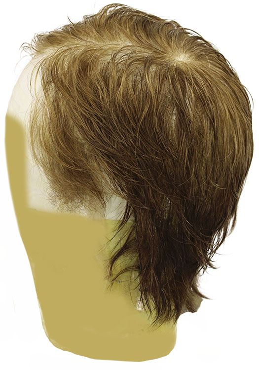 Man Film Lacefront wig, 100% Hantied, Euro Hair  1.57inch / 4cm