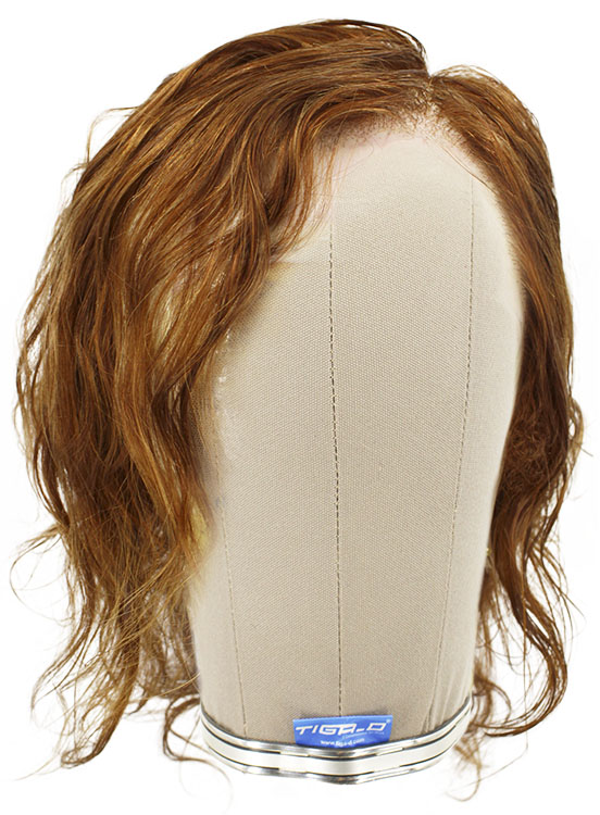 Man Film Lacefront wig, 100%  Hand-Tied, European Hair  9.8-11.8inch / 25-30cm