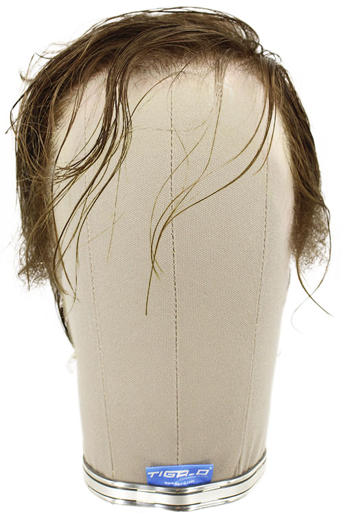 Man Film Lacefront wig, 100%  Hand-Tied, European Hair  1.57-3.9inch / 4-10cm