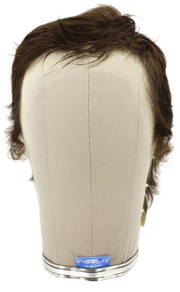 Man Film Lacefront wig, 100%  Hand-Tied, European Hair  1.57inch / 4cm