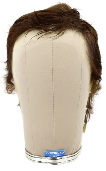 Man Film Lacefront wig, 100%  Hand-Tied, European Hair  1.57inch / 4cm