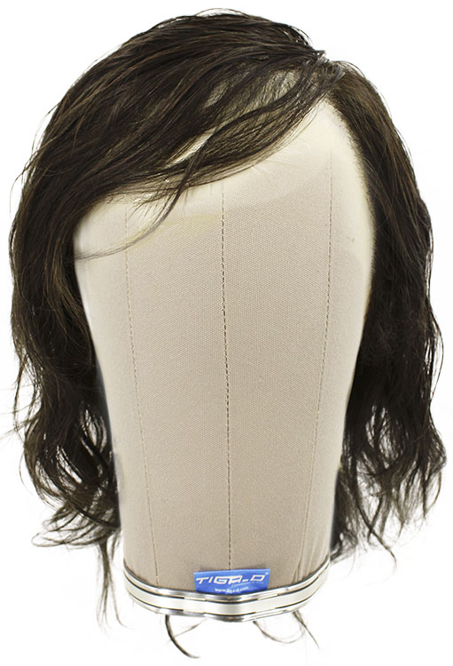 Man Film Lacefront wig, 100%  Hand-Tied, European Hair  11.8inch / 30cm