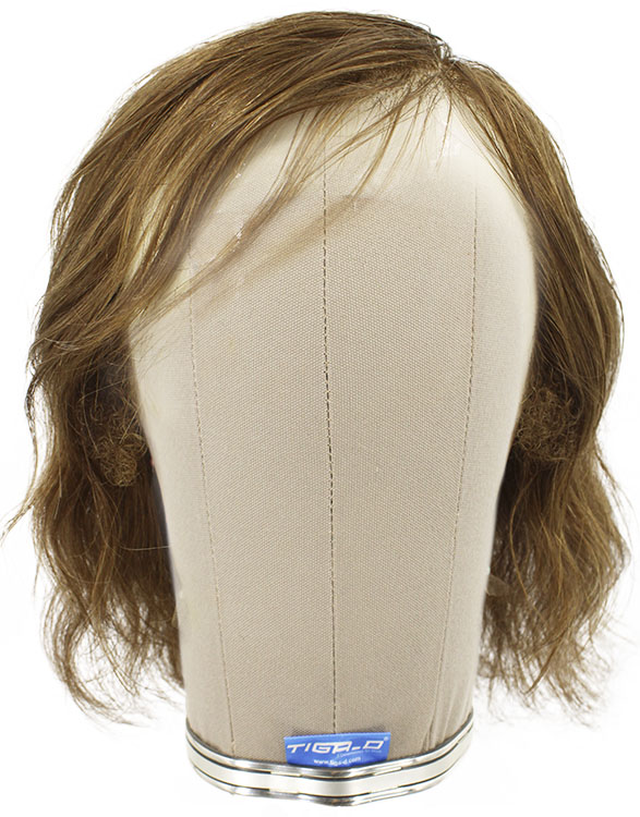 Man Film Lacefront wig, 100%  Hand-Tied, European Hair  9.8-11.8inch / 25-30cm
