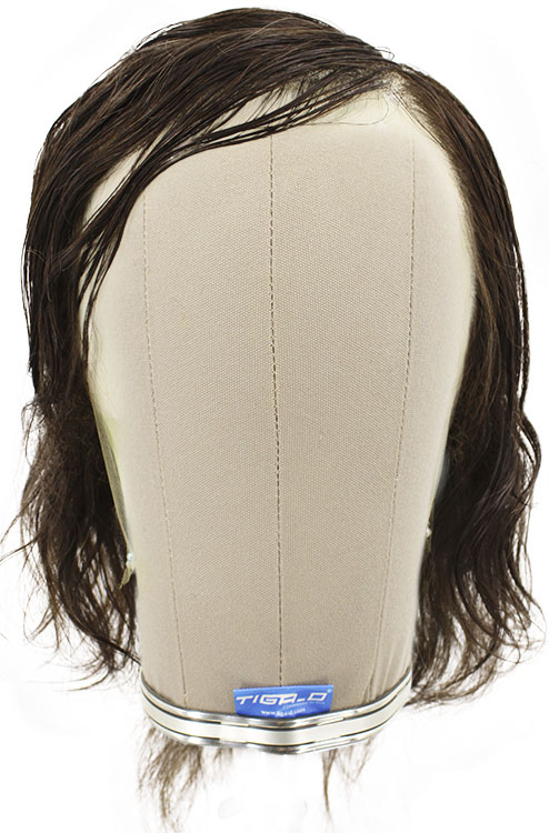Man Film Lacefront wig, 100%  Hand-Tied, European Hair  9.8-11.8inch / 25-30cm