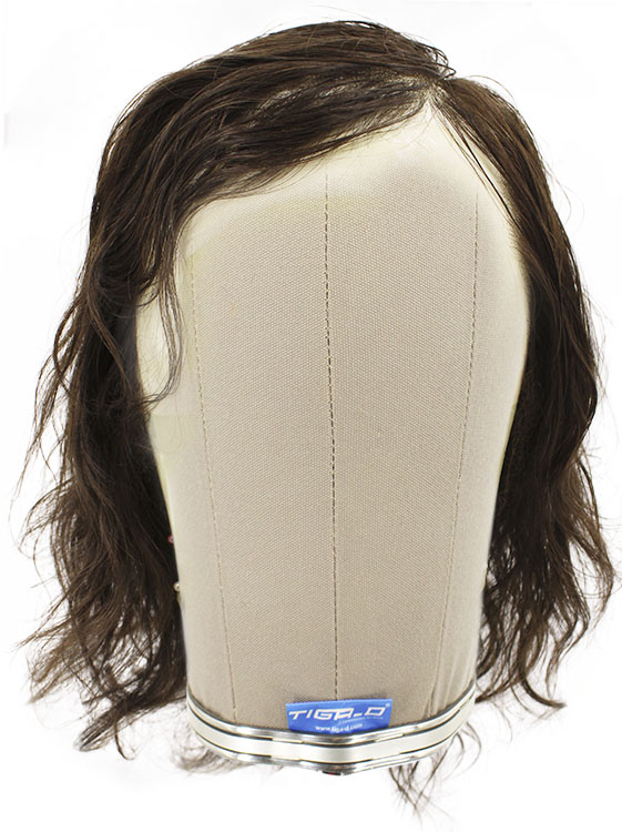Man Film Lacefront wig, 100%  Hand-Tied, European Hair  9.8inch / 25cm