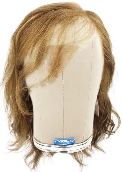 Man Film Lacefront wig, 100%  Hand-Tied, European Hair  9.8-11.8inch / 25-30cm
