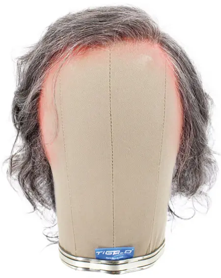 Man Film Lacefront wig, 100%  Hand-Tied, European Hair  9.8-13.7inch / 25-35cm