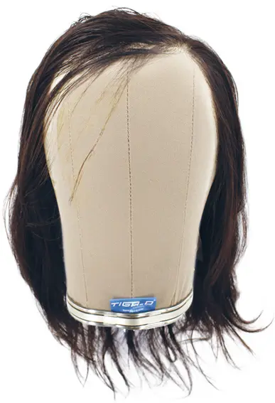 Woman Film Lacefront wig, 100%  Hand-Tied, European Hair  11.8-13.7inch / 30-35cm